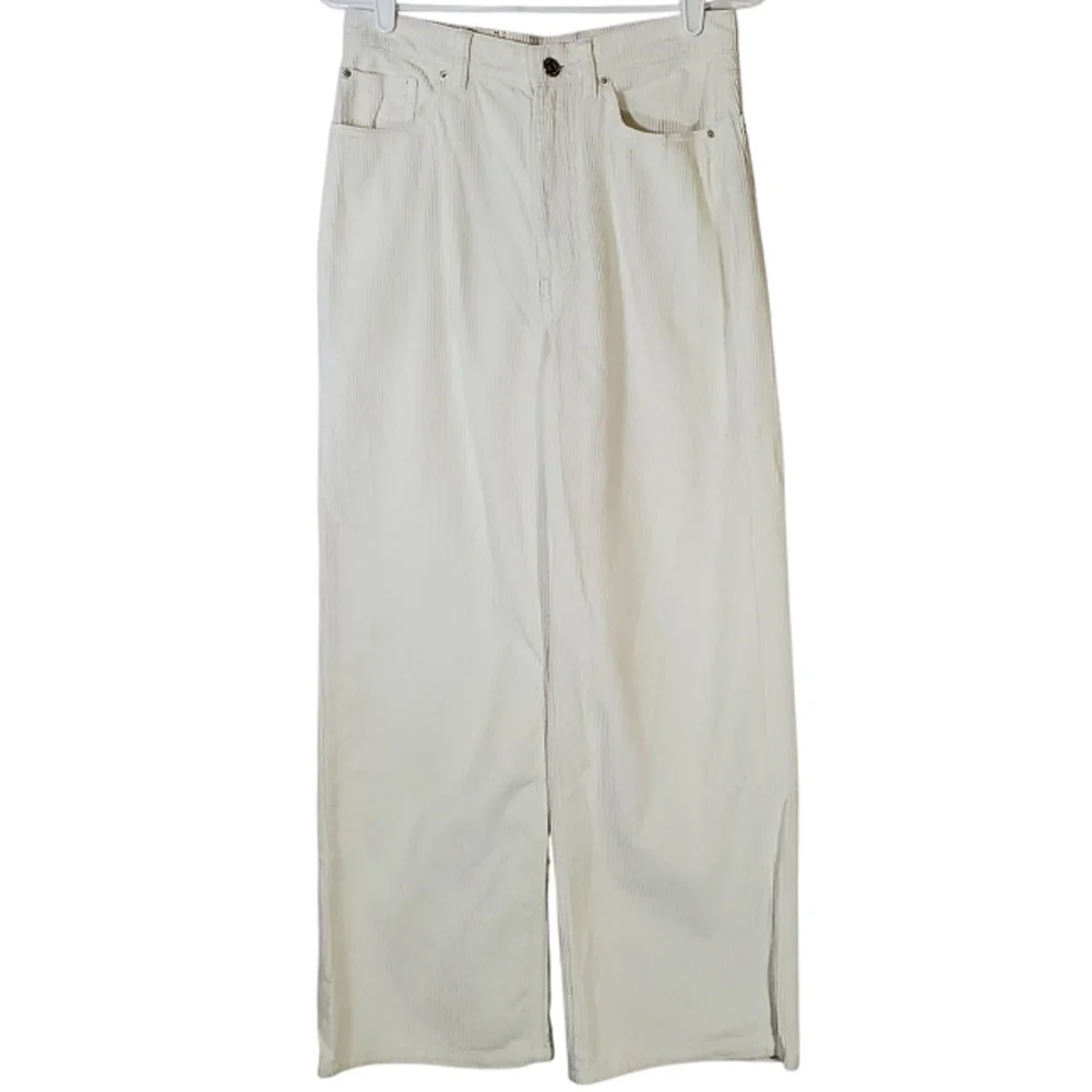 BDG Wide Leg Pants in Cream